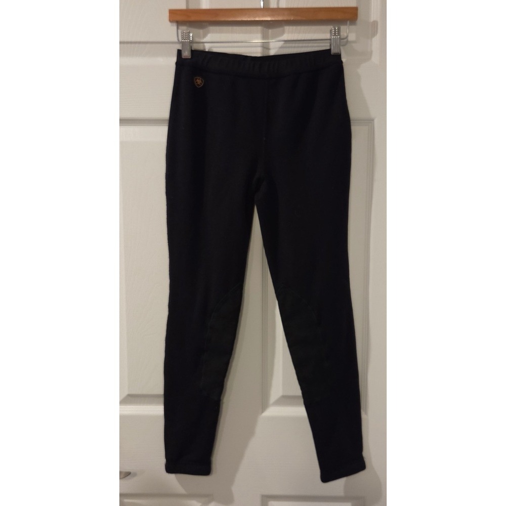 Ariat Women's S Fleece Riding Tights Black Equestrian Grip Leggings Pockets